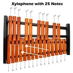 Costway 25 Note Xylophone Wooden Percussion Educational Instrument W/ 2 Mallets -Kiddie Kingdom Store GUEST cbc06583 3eb4 4a35 b7d6 e3e2572701b1