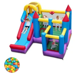 Costway 5-In-1 Inflatable Bounce Castle With Basketball Rim & Climbing Wall -Kiddie Kingdom Store GUEST cc78e53a fc19 4e79 9b4e 9a065201e600