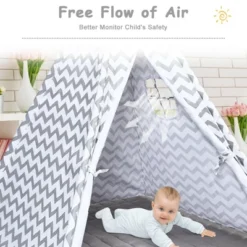 Costway 5.2' Portable Kids' Play Tent Playhouse Sleeping Dome W/ Cushion -Kiddie Kingdom Store GUEST cd24b3d8 b369 4e93 8248 db74e9873ca1