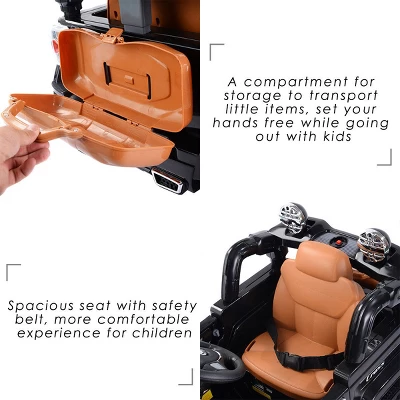 Costway 12V MP3 Kids Ride On Truck Car RC Remote Control W/ LED Lights Music 9 Costway 12V MP3 Kids Ride On Truck Car RC Remote Control W/ LED Lights Music - Image 7