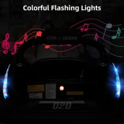 Costway Bumper Car For Kids Electric Ride On Car With Remote Control Joystick Flashing LED Lights -Kiddie Kingdom Store GUEST cfa91387 88d4 40cd a4c9 0e4f48d4a806