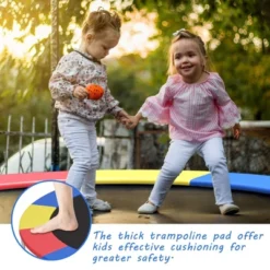 Costway 8/10/12/14/15/16FT Trampoline Replacement Safety Pad Universal Trampoline Cover -Kiddie Kingdom Store GUEST d14f016a 81b4 4d13 8ea2 44d9154d76ff