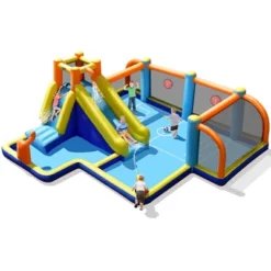Costway Giant Soccer-Themed Inflatable Water Slide Bouncer Splash Pool With/without 735W Blower 23 Costway Giant Soccer-Themed Inflatable Water Slide Bouncer Splash Pool With/without 735W Blower -Kiddie Kingdom Store GUEST d17a1da3 5f2e 419f b502 72719b38d1c6