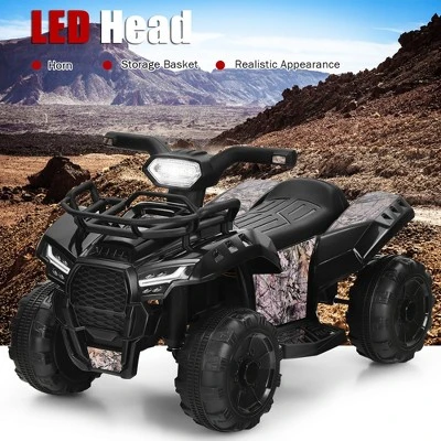Costway 6V Kids ATV Quad Electric Ride On Car Toy Toddler With LED Light MP3 5 Costway 6V Kids ATV Quad Electric Ride On Car Toy Toddler With LED Light MP3 - Image 3