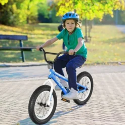 Babyjoy 16'' Kids Bike Bicycle W/ Training Wheels For 5-8 Years Old Girls Boys