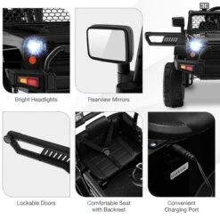 Costway 12V Kids Ride On Truck Car Electric Vehicle Remote W/ Music & Light -Kiddie Kingdom Store GUEST d37a0469 6618 45d6 8677 cf210631261c