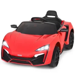 Costway 12V Kids Ride On Car 2.4G RC Electric Vehicle W/ Lights MP3 Openable Doors WhiteBlack RedPink -Kiddie Kingdom Store GUEST d3b99179 efd6 444c a862 fef7faab934e
