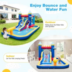 Costway 6-in-1 Inflatable Water Castle Kids Bouncer With 50 Ocean Balls & 735W Blower 13 Costway 6-in-1 Inflatable Water Castle Kids Bouncer With 50 Ocean Balls & 735W Blower -Kiddie Kingdom Store GUEST d4093b1e 359a 4447 9f74 6b5fa6b13caa