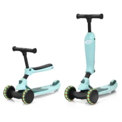 Honeyjoy Portable 3 Wheel Kids Scooter With Gravity Steering System PurpleBlueGreen -Kiddie Kingdom Store GUEST d4897575 c69b 4c66 a96e 854782b9e4e4