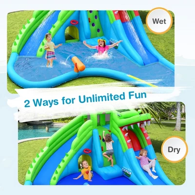 Costway Inflatable Style Water Slide Upgraded Kids Bounce Castle W/780W Blower 9 Costway Inflatable Style Water Slide Upgraded Kids Bounce Castle W/780W Blower - Image 7