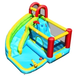 Costway Inflatable Kids Water Slide Jumper Bounce House Splash Water Pool With 550W Blower -Kiddie Kingdom Store GUEST d60bea33 a477 432b 8486 c779924d9c9a