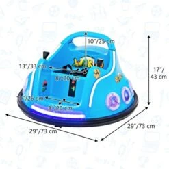 Costway 12V Kids Ride On Bumper Car Remote Control W/ Flashing LED Light & Music 23 Costway 12V Kids Ride On Bumper Car Remote Control W/ Flashing LED Light & Music -Kiddie Kingdom Store GUEST d61018a6 953a 4fcf 9d02 0bcd951c7ff5