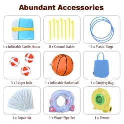 Costway Inflatable Water Slide Park Bounce House Climbing Wall W/ 750W Blower 19 Costway Inflatable Water Slide Park Bounce House Climbing Wall W/ 750W Blower -Kiddie Kingdom Store GUEST d697b083 50a7 4e32 9a2e bb92bb497b49