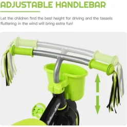 Costway Kids Tricycle Rider With Adjustable Seat Storage Basket Premium Quiet Wheels Non-Slip Handle RedGreen 16 Costway Kids Tricycle Rider With Adjustable Seat Storage Basket Premium Quiet Wheels Non-Slip Handle RedGreen -Kiddie Kingdom Store GUEST d73272b0 9835 4464 a223 453cba34c496