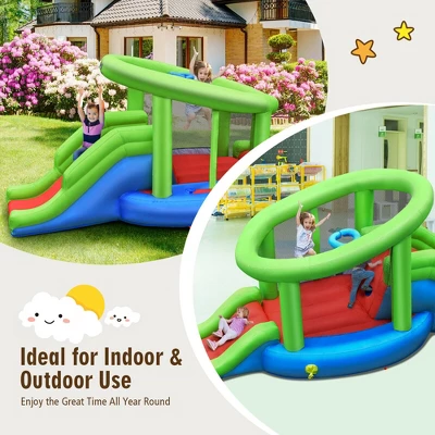 Costway Inflatable Snail Bounce House Dual Slide Basketball Game Without Blower 5 Costway Inflatable Snail Bounce House Dual Slide Basketball Game Without Blower - Image 3