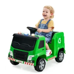 Costway 12V Recycling Garbage Truck Electric Ride On Toy Remote W/Recycling Accessories -Kiddie Kingdom Store GUEST d838a440 1d15 4017 9b3f f5f7c5d093e1