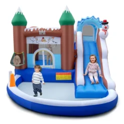 Costway 6-in-1 Winter Theme Snowman Inflatable Castle Kids Bounce House Without Blower -Kiddie Kingdom Store GUEST db754df0 1c99 4591 aa6a 7a2cadf0045c