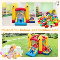 Costway Kids Bouncy Castle With Slide & Ball Pit Pool Ocean Balls & 480W Blower Included -Kiddie Kingdom Store GUEST dc51e78e 5f5c 4212 b05a 5993ae37a190