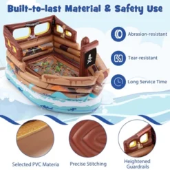 Costway Inflatable Pirate Ship Playhouse With Built In Motor Inflatable Toy Sword 18 Costway Inflatable Pirate Ship Playhouse With Built In Motor Inflatable Toy Sword -Kiddie Kingdom Store GUEST dcb04eb5 0a87 424d b668 7cd79e084ae6