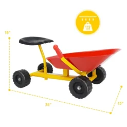 8''Heavy Duty Kids Ride-on Sand Dumper Front Tipping W 4 Wheels Sand Toy Gift -Kiddie Kingdom Store GUEST dcc75207 077b 477c a60c dfbd4fcde6c9