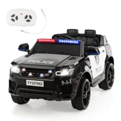 Costway Kids 12V Electric Ride On Car Police Car With Remote Control BlackWhite 20 Costway Kids 12V Electric Ride On Car Police Car With Remote Control BlackWhite -Kiddie Kingdom Store GUEST deaee16a c291 480e 86ee 25d9bf051513