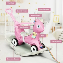 Costway Baby Rocking Horse 4 In 1 Kids Ride On Toy Push Car W/ Music 17 Costway Baby Rocking Horse 4 In 1 Kids Ride On Toy Push Car W/ Music -Kiddie Kingdom Store GUEST dec94687 3db3 4210 9c78 5f9c8e43a4d5