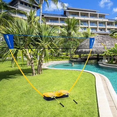 Costway Portable Badminton Set With 2 Shuttlecocks Badminton Rackets Outdoor Sport Game Set 2 Costway Portable Badminton Set With 2 Shuttlecocks Badminton Rackets Outdoor Sport Game Set