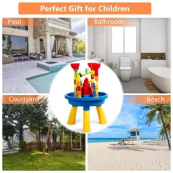 Costway 2 In 1 Sand And Water Table Activity Play Center Kids Splash Pond Beach Toy Set 13 Costway 2 In 1 Sand And Water Table Activity Play Center Kids Splash Pond Beach Toy Set -Kiddie Kingdom Store GUEST e236e140 4554 4738 866d 04826f30f768