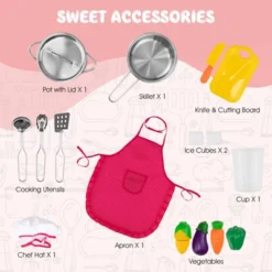 Costway Kids Corner Kitchen Play Set W/ Lifelike Sound & Sparkling Light Gift For Age 3+ 17 Costway Kids Corner Kitchen Play Set W/ Lifelike Sound & Sparkling Light Gift For Age 3+ -Kiddie Kingdom Store GUEST e269c8d3 7cb0 4778 bcad 27270179b8d9