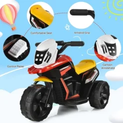 Costway 6V Ride-On Toy Motorcycle Trike 3-Wheel Electric Bicycle W/ Music&Horn -Kiddie Kingdom Store GUEST e30ee7d5 9327 41dc bfae 6b47e71d932c