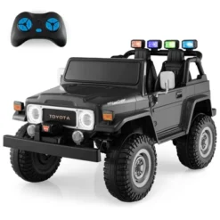 Costway 12V Licensed Toyota FJ40 RC 2 Seater Ride On Truck Car W/ Laser Light & Music RC W/ Laser Light & Music -Kiddie Kingdom Store GUEST e31a756c 1386 486e b206 327ed373f164