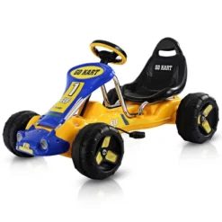 Costway Kids Go Kart Ride On Car Pedal Powered Car 4 Wheel Racer Toy Stealth Outdoor -Kiddie Kingdom Store GUEST e3f4d1dd 056a 49e6 9e3c 55e3067ece00