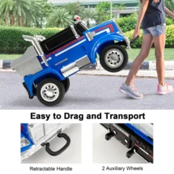 Costway 12V Licensed Freightliner Kids Ride On Truck Car RC W/ Dump Box & Lights RedBlue 16 Costway 12V Licensed Freightliner Kids Ride On Truck Car RC W/ Dump Box & Lights RedBlue -Kiddie Kingdom Store GUEST e6147939 2ec6 4d65 9659 da99918dcdf9