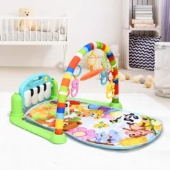 Baby And Toddler Learning Toys Activity Play Mat For Sit Lay Down Infant Tummy Time