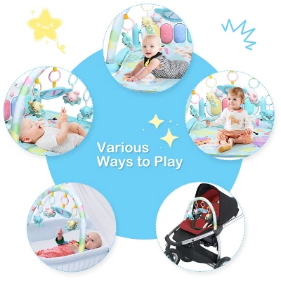 3 In 1 Baby And Toddler Learning Toys Fitness Music And Lights Fun Piano Activity Center Blue 4 3 In 1 Baby And Toddler Learning Toys Fitness Music And Lights Fun Piano Activity Center Blue - Image 3