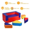 Costway 4-in-1 Crawl Climb Foam Shapes Playset Softzone Toy Toddler Preschoolers Kids
