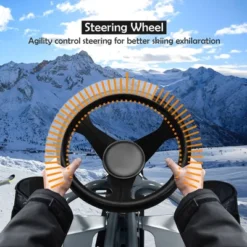 Costway Kids Snow Racer Sled W/Steering Wheel Double Brakes Pull Rope Iron Frame -Kiddie Kingdom Store GUEST e8b0d872 9bf9 49b2 8be2 1b8111988ae3