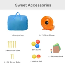 Costway Inflatable Jungle Bounce House Kids Dual Slide Jumping Castle Bouncer -Kiddie Kingdom Store GUEST eace079a 9cf0 4822 a503 c18016142c15