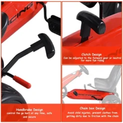 Costway Go Kart Kids Ride On Car Pedal Powered 4 Wheel Racer Stealth Outdoor Toy -Kiddie Kingdom Store GUEST eb2076ac a4e2 4217 b271 dbaaf09a76d6