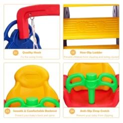 3 In 1 Toddler Climber And Swing Set Kid Climber Slide Playset W/Basketball Hoop -Kiddie Kingdom Store GUEST ed6a6bbb 2dcb 4d5b 8704 fd32e507dc9c