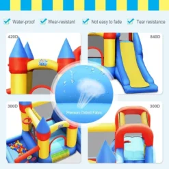 Costway Inflatable Bounce House Slide Bouncer Kids Castle Jumper W/ Balls & 780W Blower 19 Costway Inflatable Bounce House Slide Bouncer Kids Castle Jumper W/ Balls & 780W Blower -Kiddie Kingdom Store GUEST edc18bdb becf 4041 94c8 dac13e83c006