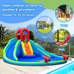 Costway Inflatable Waterslide Wet & Dry Bounce House W/Upgraded Handrail Blower Excluded -Kiddie Kingdom Store GUEST eded00d1 566a 4dd0 ae3a 1ee48d830b5c