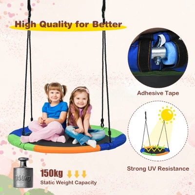 Costway 40'' Flying Saucer Tree Swing Indoor Outdoor Play Set Kids Gift 7 Costway 40'' Flying Saucer Tree Swing Indoor Outdoor Play Set Kids Gift - Image 5