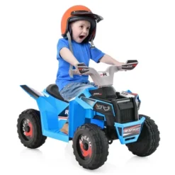 Costway Kids Ride On ATV 4 Wheeler Quad Toy Car 6V Battery Powered Motorized Toy -Kiddie Kingdom Store GUEST eeb722ab 15e6 42aa 883e 1dc1ff535b5a