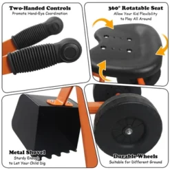 Costway Heavy Duty Kid Ride-on Sand Digger Digging Scooper Excavator For Sand Toy 14 Costway Heavy Duty Kid Ride-on Sand Digger Digging Scooper Excavator For Sand Toy -Kiddie Kingdom Store GUEST efe6ba4c c86c 474e a563 48599d8a13ca