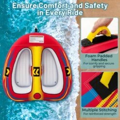 Costway Towable Tube For Boating 1 Or 2 Person Inflatable Boat Tube For Youth & Adult -Kiddie Kingdom Store GUEST f0ff55f4 7f32 47f7 9941 5d44c4c021dc