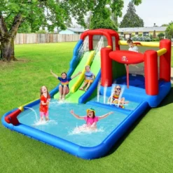 Costway Inflatable Water Slide Kids Jumping Bounce Castle W/ Ocean Balls Blower Excluded -Kiddie Kingdom Store GUEST f15eb975 ad04 4305 a213 edae4e326482