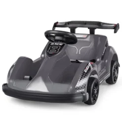Costway 6V Battery Powered Go Kart Kids Ride On 4 Wheel Racer RC W/ Bumper & Music -Kiddie Kingdom Store GUEST f1630e21 c897 462d ac4e 21c6eac277b2