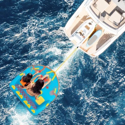 Costway Towable Tube For Boating 3 Riders With Front & Back Tow Points For Towing Rider 6 Costway Towable Tube For Boating 3 Riders With Front & Back Tow Points For Towing Rider - Image 4