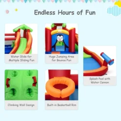 Costway Inflatable Slide Bouncer And Water Park W/ Splash Pool Water Cannon And Blower 16 Costway Inflatable Slide Bouncer And Water Park W/ Splash Pool Water Cannon And Blower -Kiddie Kingdom Store GUEST f33f6be9 e66c 48b3 82da ce62177c2b72